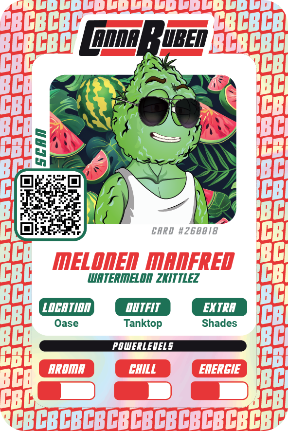 Watermelon Zkittlez Collectible Card