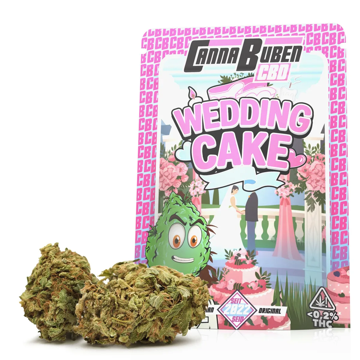 Wedding Cake - CBD Blüten - Bild 1