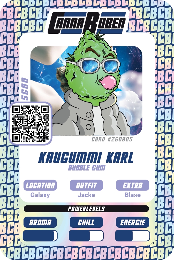 Sammelkarte Kaugummi Karl