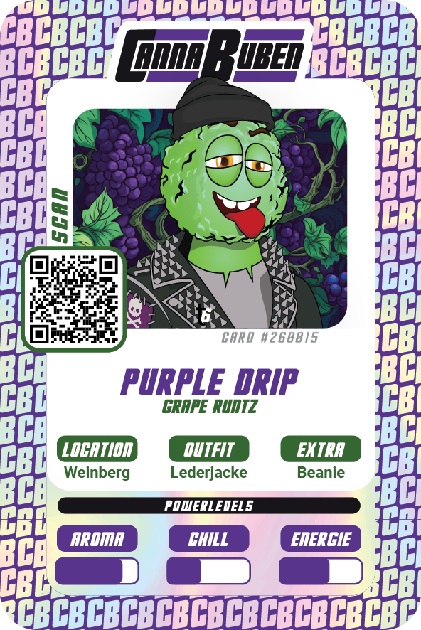 Sammelkarte Purple Drip