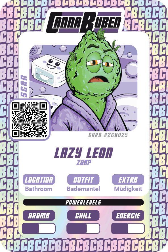 Sammelkarte Lazy Leon