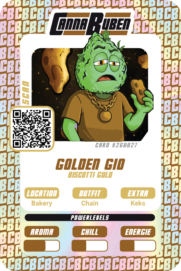 Sammelkarte Golden Gio