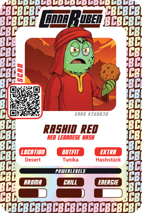 Sammelkarte Rashid Red