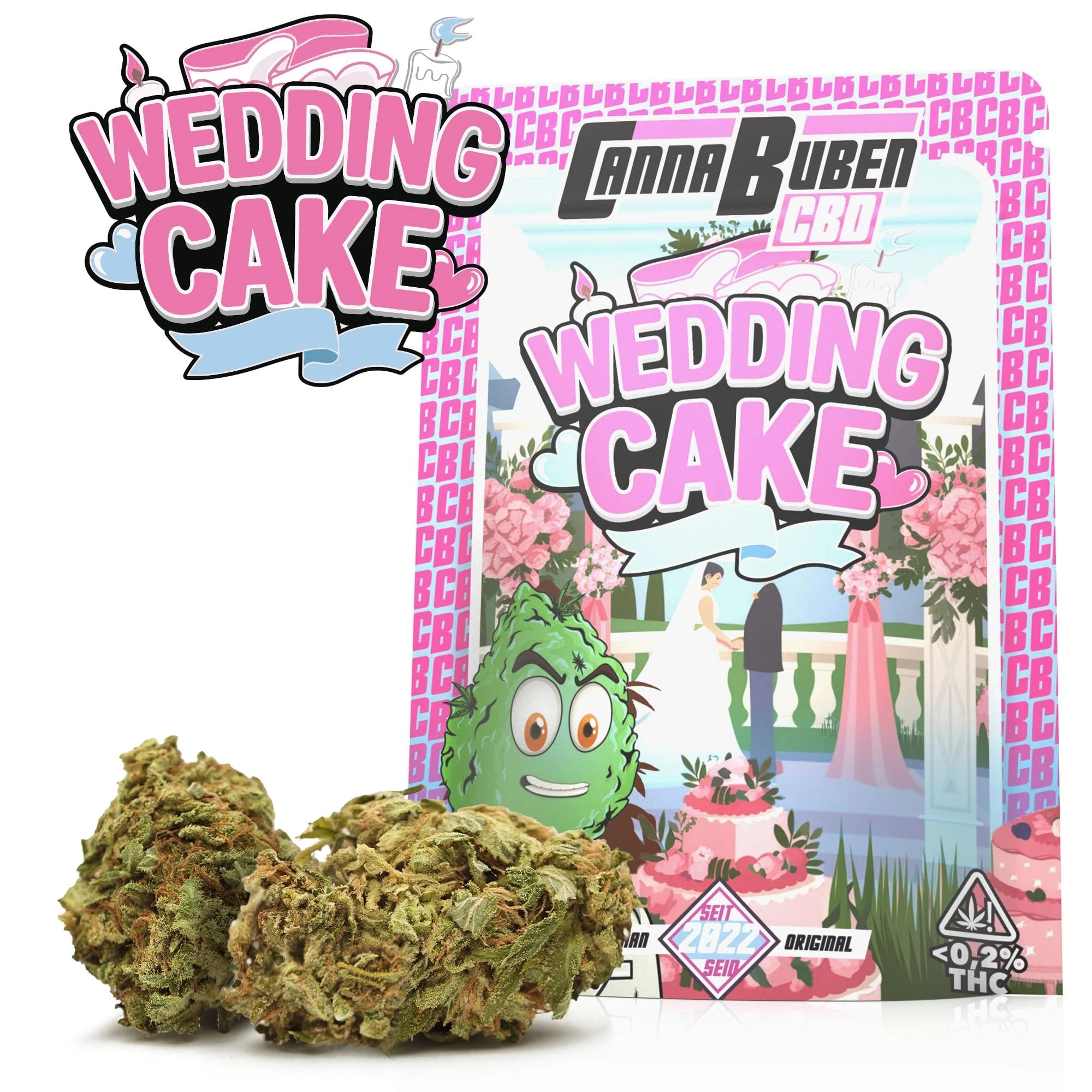 Wedding Cake - CBD Blüten 2