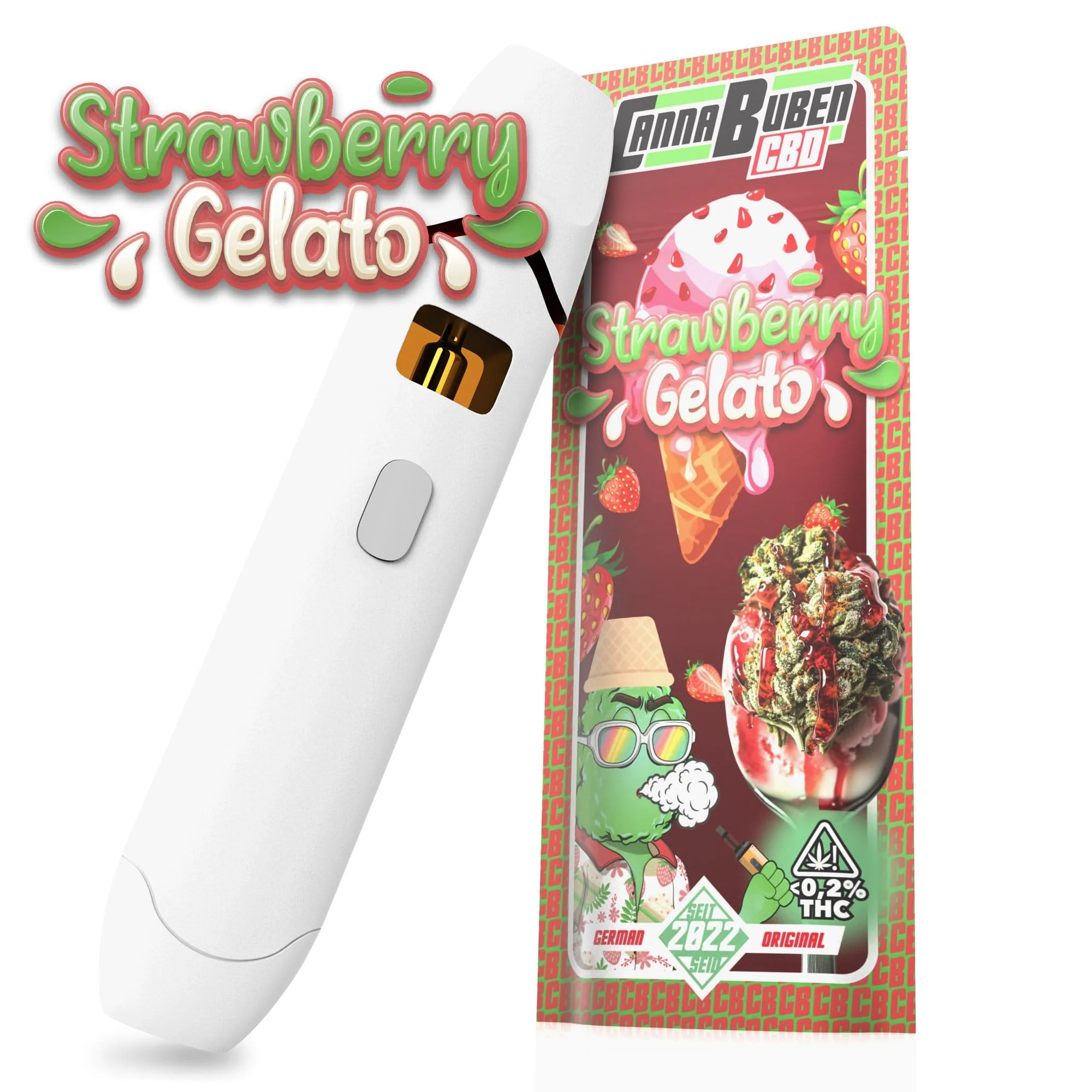 Strawberry Gelato - CBD Vape 2