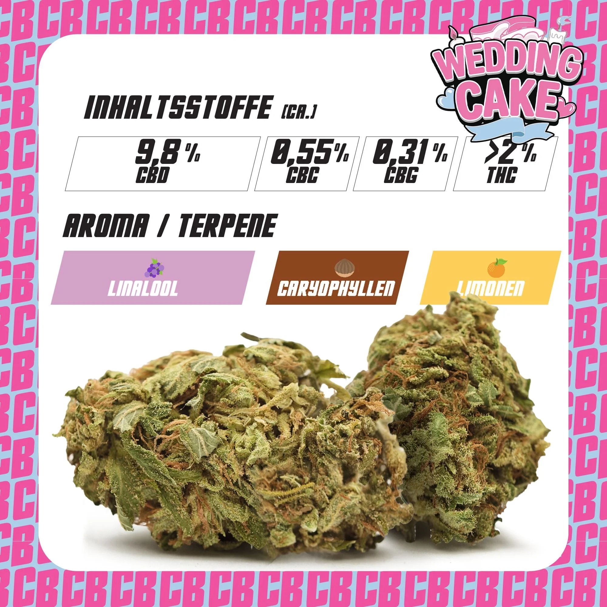 Wedding Cake - CBD Blüten 3