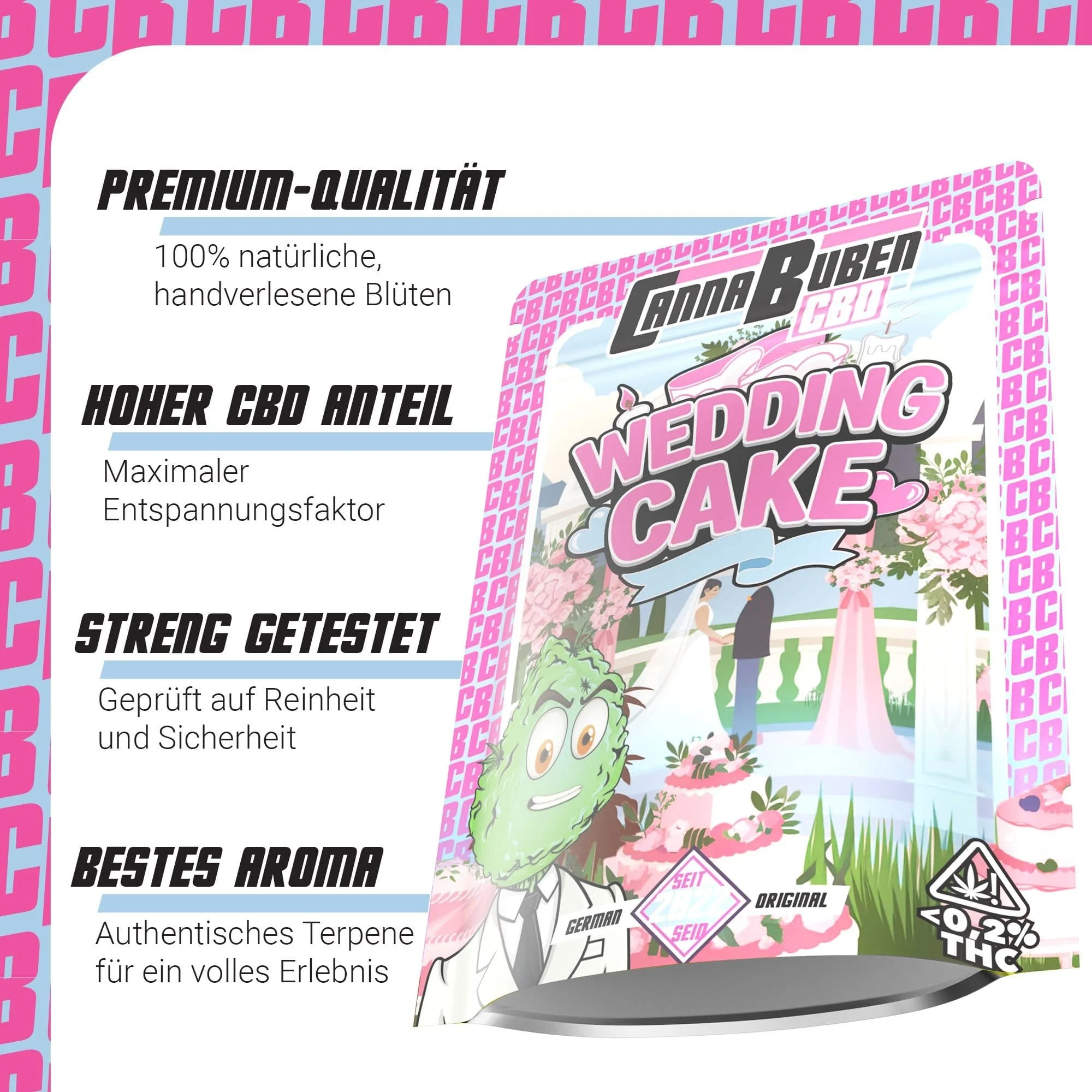 Wedding Cake - CBD Blüten 4