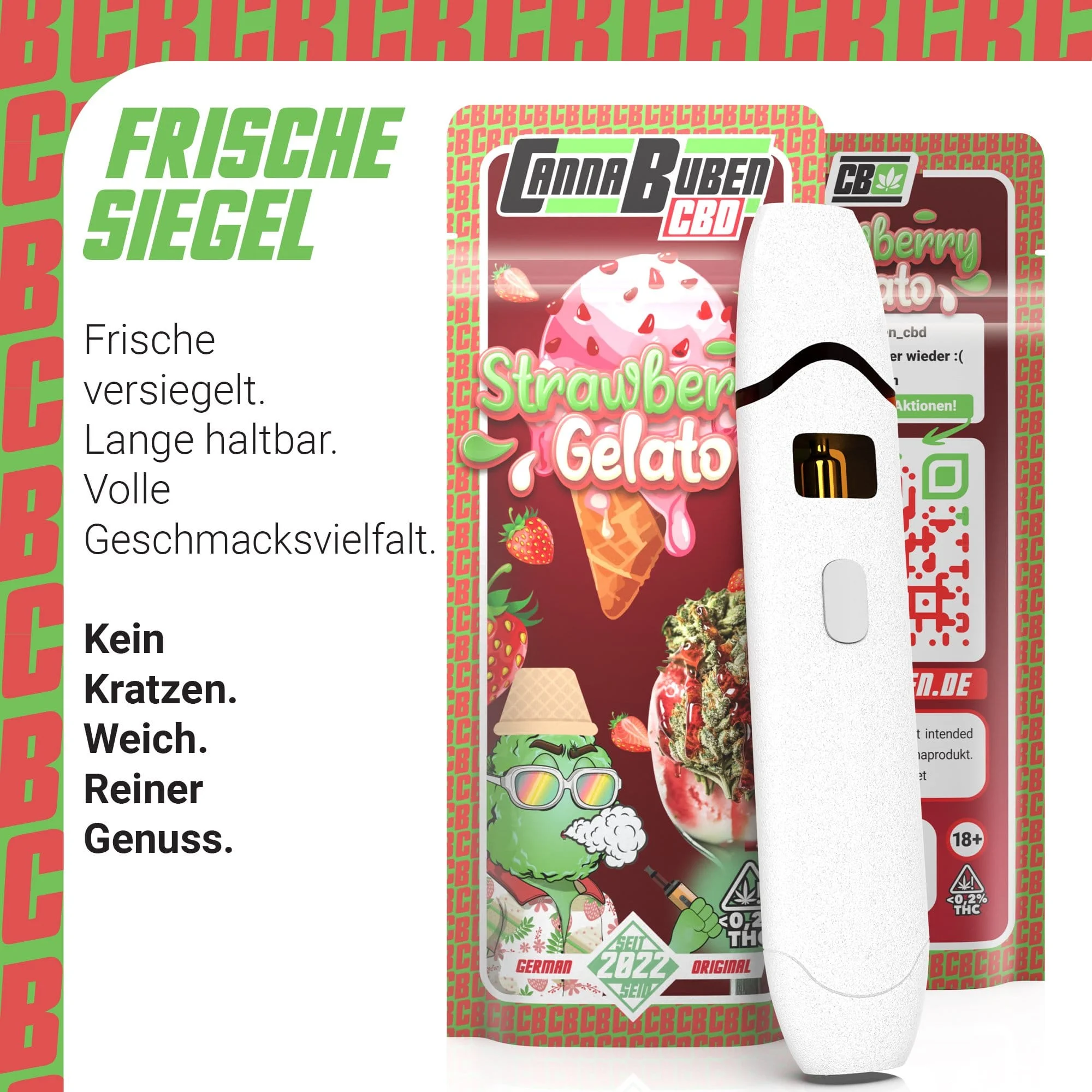 Strawberry Gelato - CBD Vape 5