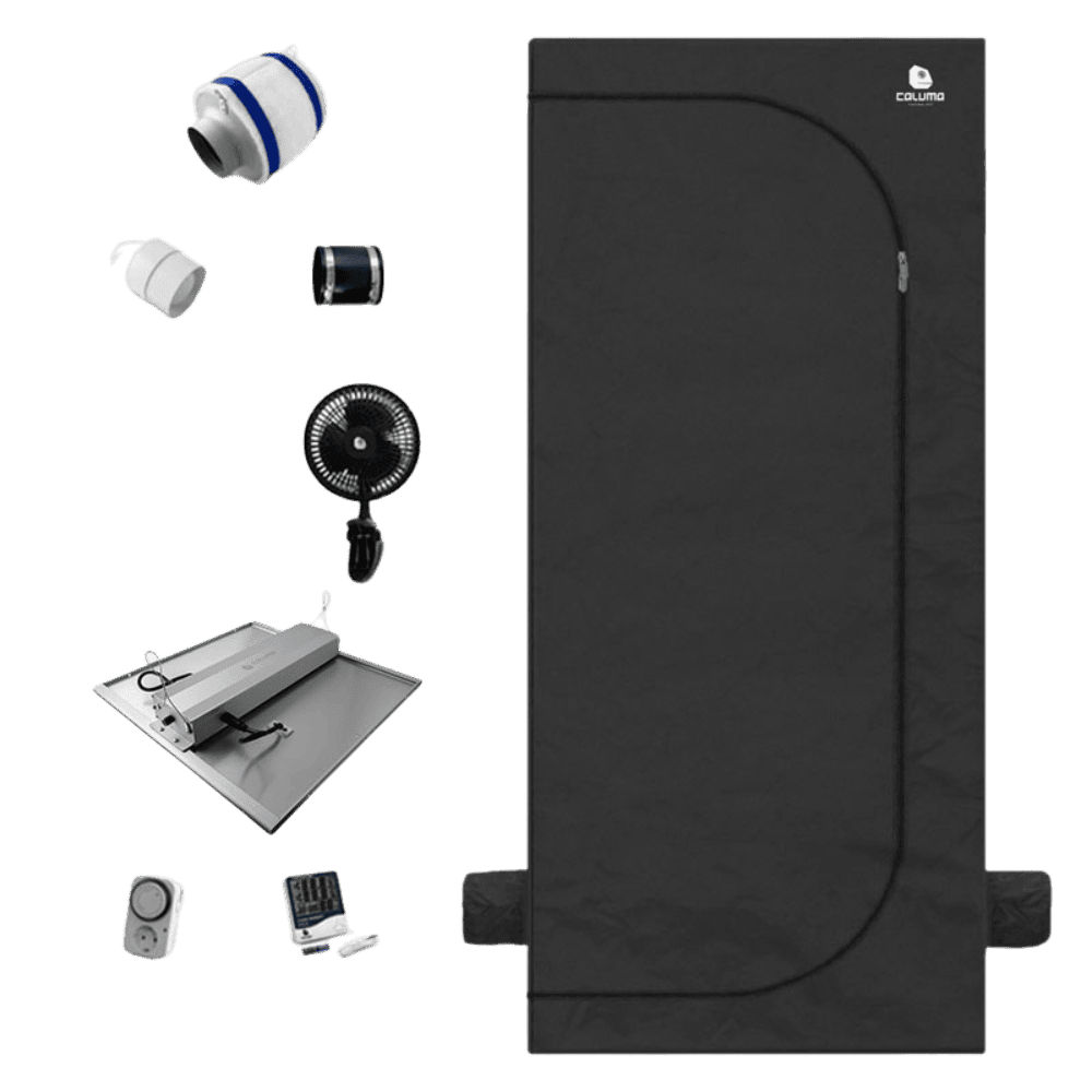 Komplettes Growbox-Set mit Zubehör und LED-Licht