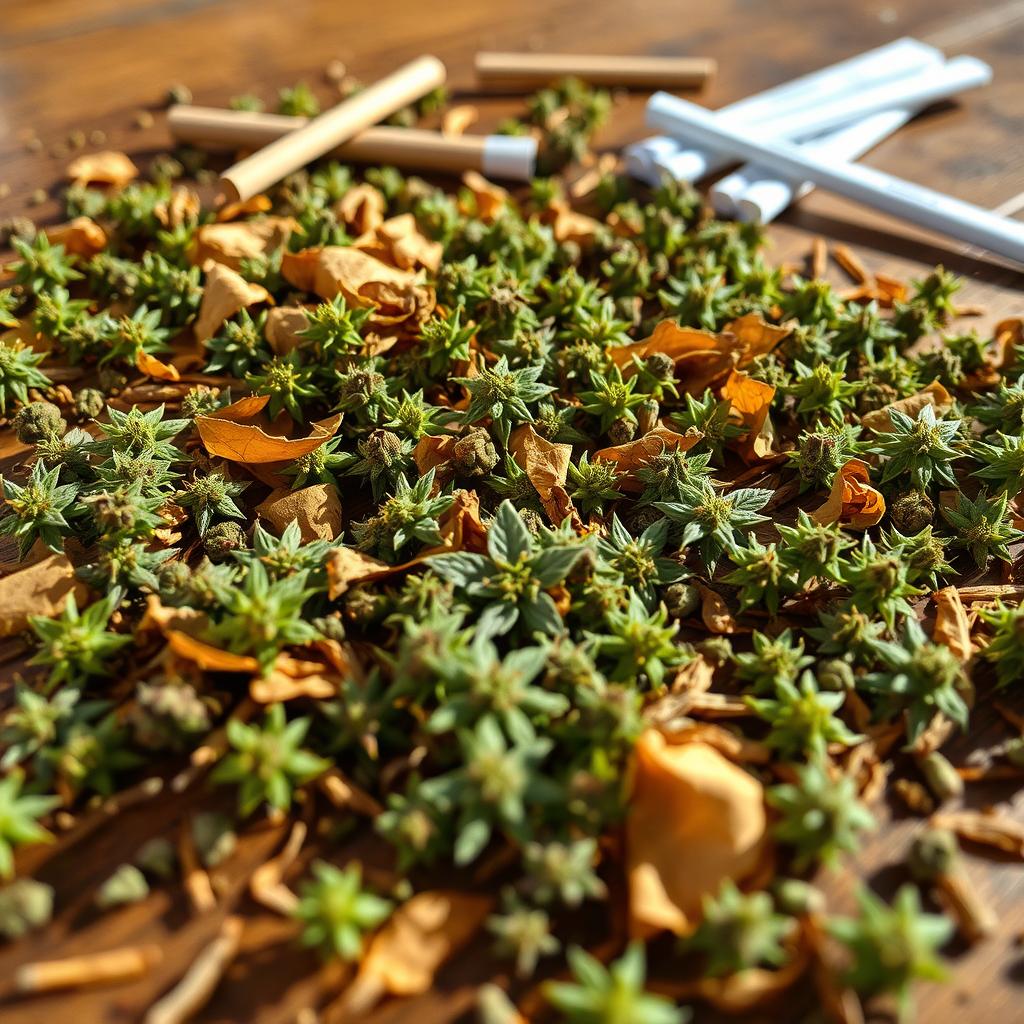 cbd blüten mit tabak mischen